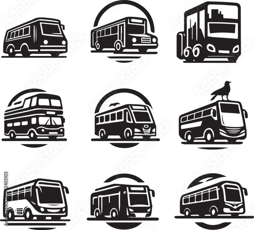  Bus Designs for Transportation and Travel Graphics