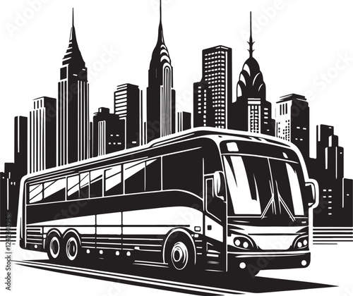  Bus Designs for Transportation and Travel Graphics