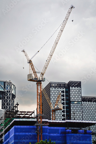 Construction of a building in Seoul