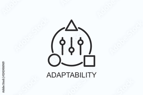 Adaptability Icon Or Logo Isolated Illustration