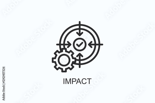 Impact Icon Or Logo Isolated Illustration