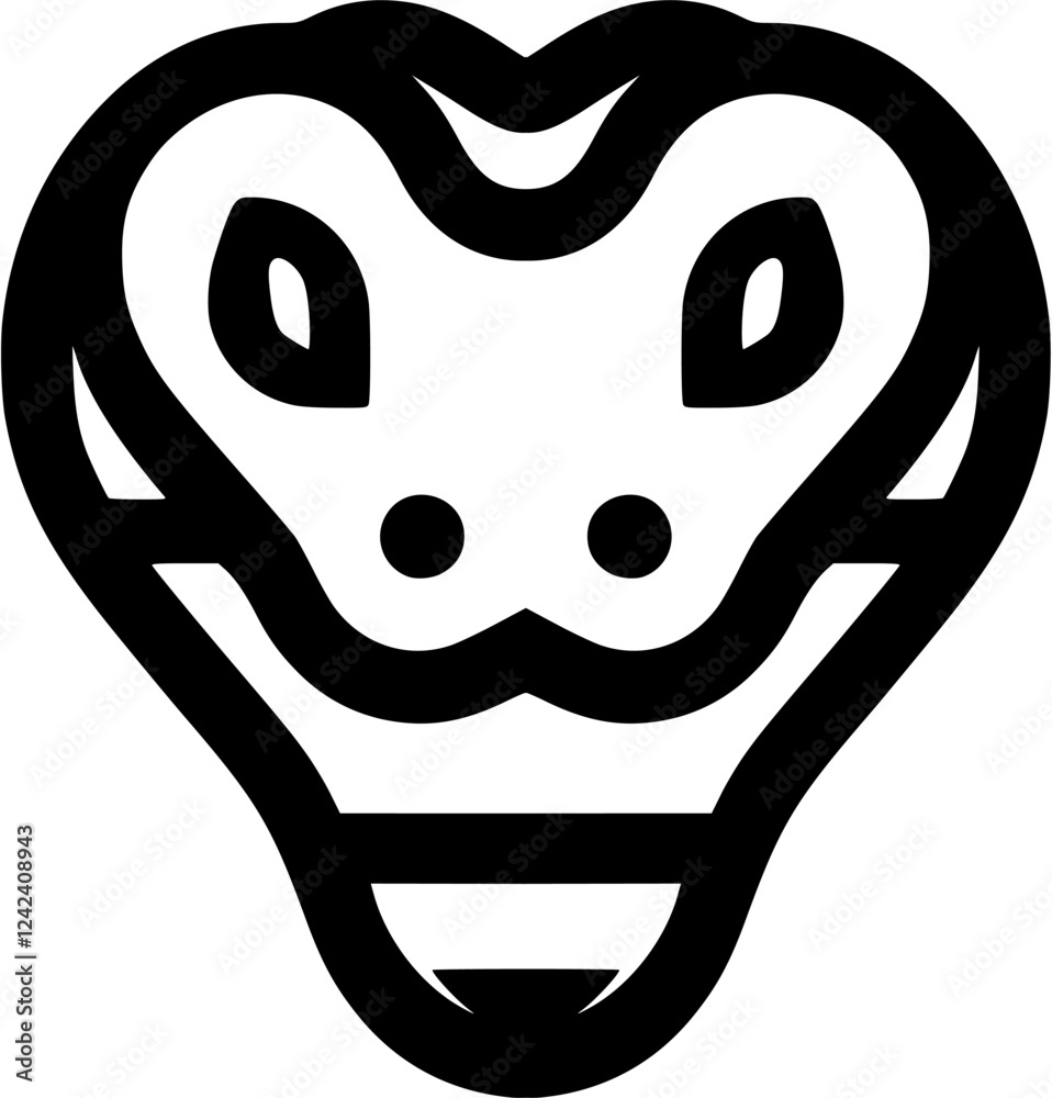 This flat vector snake icon is a sleek and striking design, perfect for events related to snakes, such as wildlife exhibitions, cultural festivals, or Year of the Snake celebrations. This flat vector snake icon is a sleek and striking design, perfect for events related to snakes, such as wildlife exhibitions, cultural festivals, or Year of the Snake celebrations.