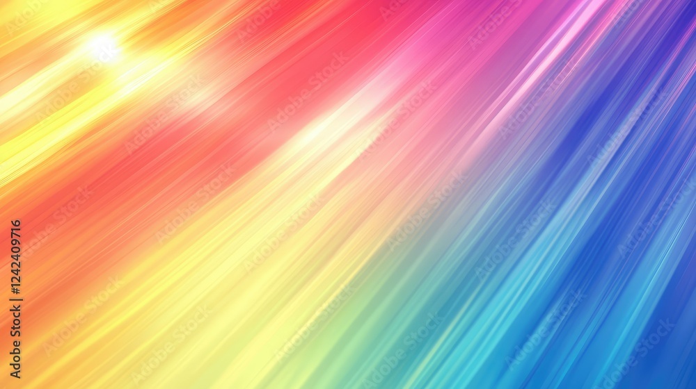 Abstract Colorful Background with Light Streaks in Vibrant Shades of Red, Orange, Yellow, Green, Blue, and Purple for Creative Design Projects and Digital Art Abstract Colorful Background with Light Streaks in Vibrant Shades of Red, Orange, Yellow, Green, Blue, and Purple for Creative Design Projects and Digital Art