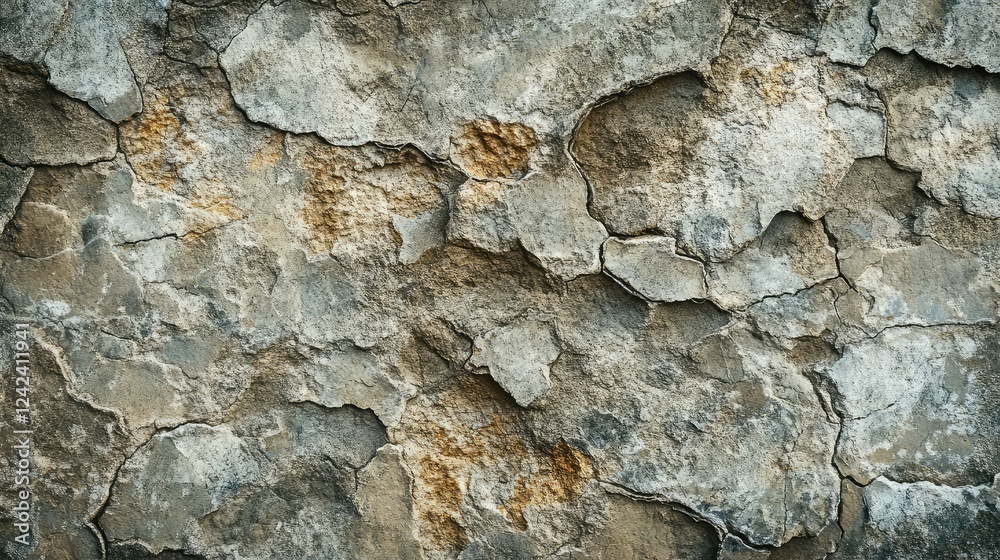 Cracked and Weathered Concrete Texture Offering a Rustic Background for Design Projects, Illustrations, and Artistic Endeavors in Various Contexts Cracked and Weathered Concrete Texture Offering a Rustic Background for Design Projects, Illustrations, and Artistic Endeavors in Various Contexts