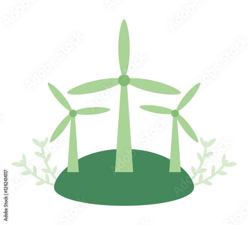 Wind Turbines Energy Icon