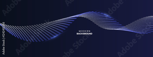 Abstract gradient background featuring a dark-blue theme with flowing lines, ideal for presentations, digital banners, or website designs.