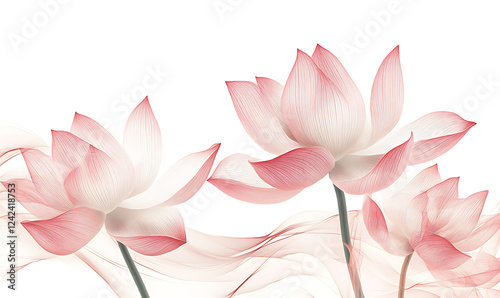 flowers and leaves in pictures illustrator2D