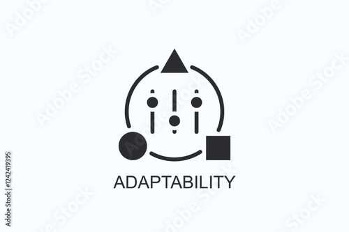 Adaptability Icon Or Logo Isolated Illustration