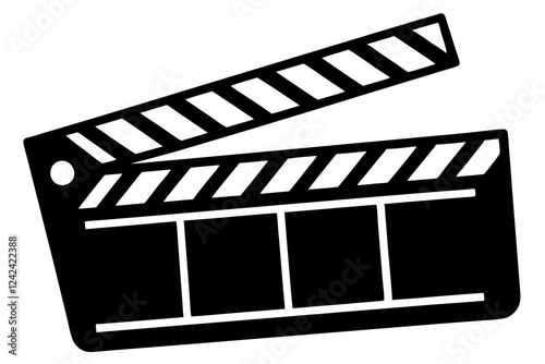 movie clapperboard  silhouette