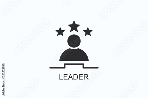 Leader Icon Or Logo Isolated Illustration