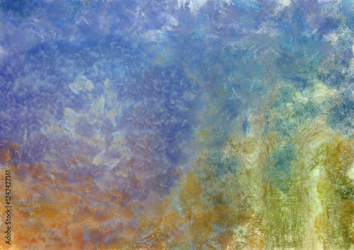 Obraz na płótnie Colorful gradient background with color transitions. Colorful gradient background Chalk illustration gives an impressionist style to the painting. w salonie