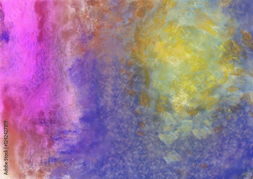 Obraz na płótnie Colorful gradient background with color transitions. Colorful gradient background Chalk illustration gives an impressionist style to the painting. w salonie