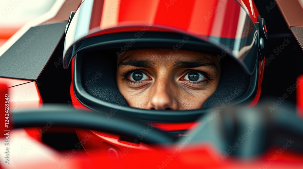 Intense Focus: A Race Car Driver's Gaze Intense Focus: A Race Car Driver's Gaze