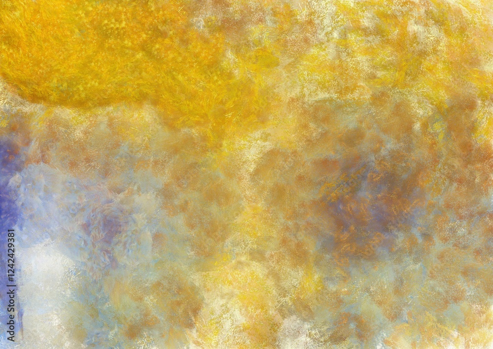 Colorful gradient background with color transitions. Colorful gradient background Chalk illustration gives an impressionist style to the painting.