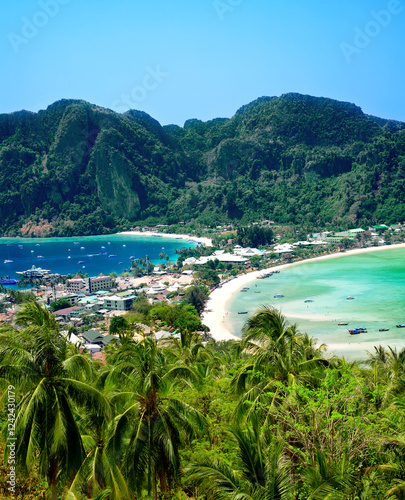 Ton Sai Bay and Dalum Bay, Ko Phi Phi Don Island, Krabi Province, Thailand.