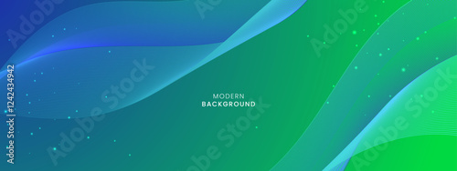 Blue and green abstract gradient background for technology presentations, digital artwork, and modern design.