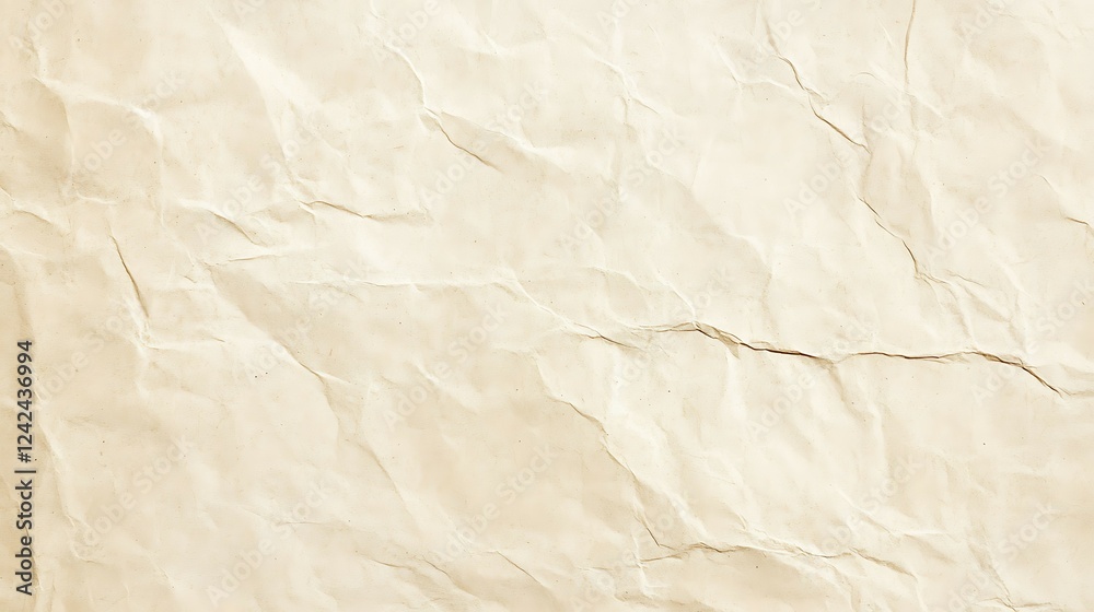 Old paper texture or background. Crumpled brown paper background.