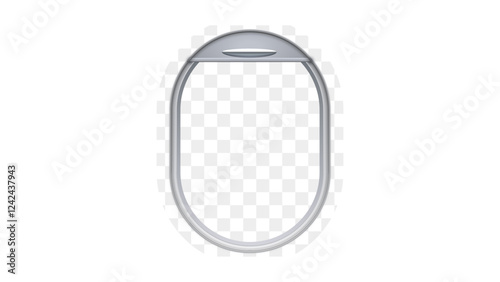 飛行機の窓のベクターイラスト