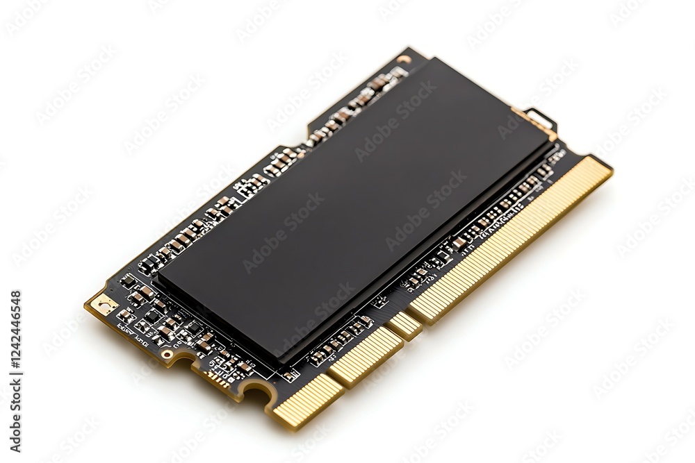 Two memory modules on a white background. Close-up shot. Two memory modules on a white background. Close-up shot.