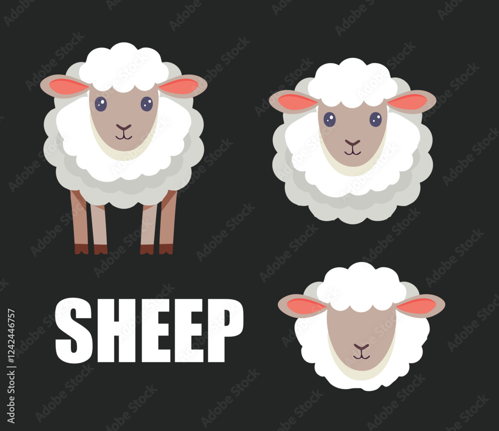 sheep vector art sheep vector art