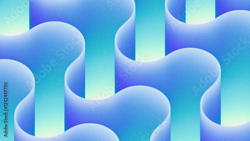 Magic Maze Illustration - Wavy Geometric Wallpaper