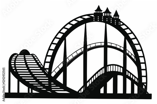 rollercoaster  silhouette