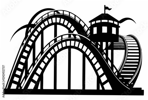 rollercoaster  silhouette