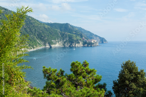 The coastline at Cinque Terre. Italy.