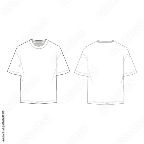 t-shirt mockup template clothing vector design