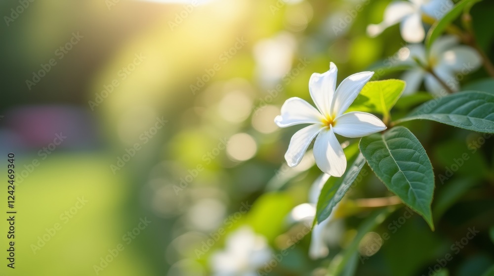 Fototapeta premium A close-up shot of a jasmine vine