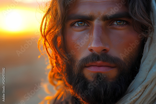  stylish man with facial hair and a moustache, showcasing a neutral expression. Explore masculine lifestyle and confident masculinity in this close-up shot. 