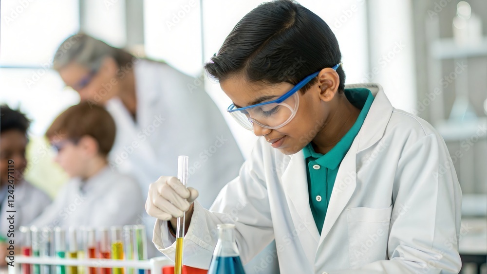 Indian Students Participating in a Science Workshop Indian Students Participating in a Science Workshop