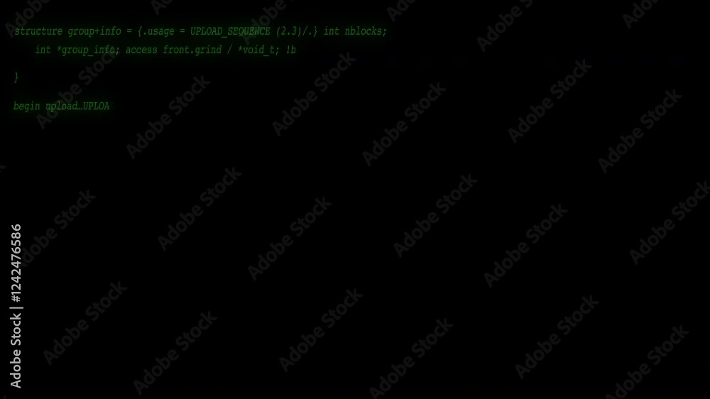 Hacking Code Text Loading 4K UHD