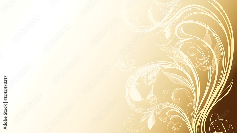 Beige floral design, background, elegant Beige floral design, background, elegant