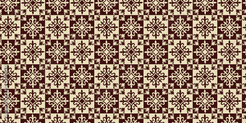 Decorative seamless pattern brown and vanila color, brown pattern, decoration pattern,