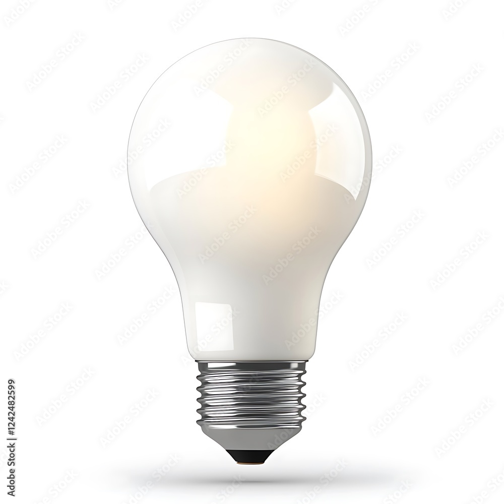 3D Render of a Bluetooth Smart Light Bulb, Isolated on White Background 3D Render of a Bluetooth Smart Light Bulb, Isolated on White Background