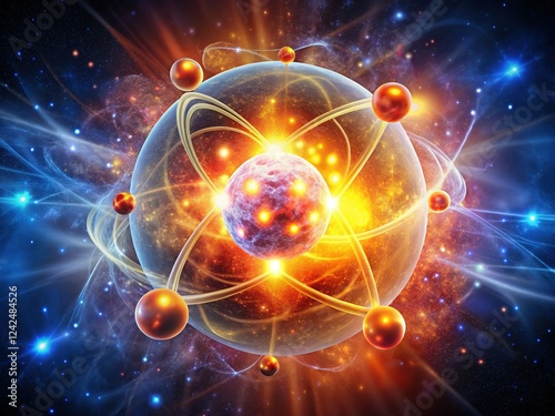 Wallpaper Mural Microscopic View: Deuterium Nuclear Fusion Process - High Depth of Field Torontodigital.ca