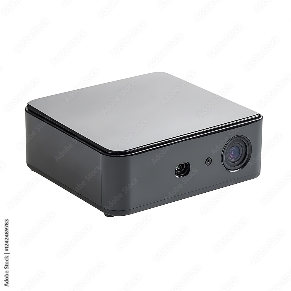 Fototapeta premium 3D Render of a Home Surveillance System DVR Box, Isolated on White Background