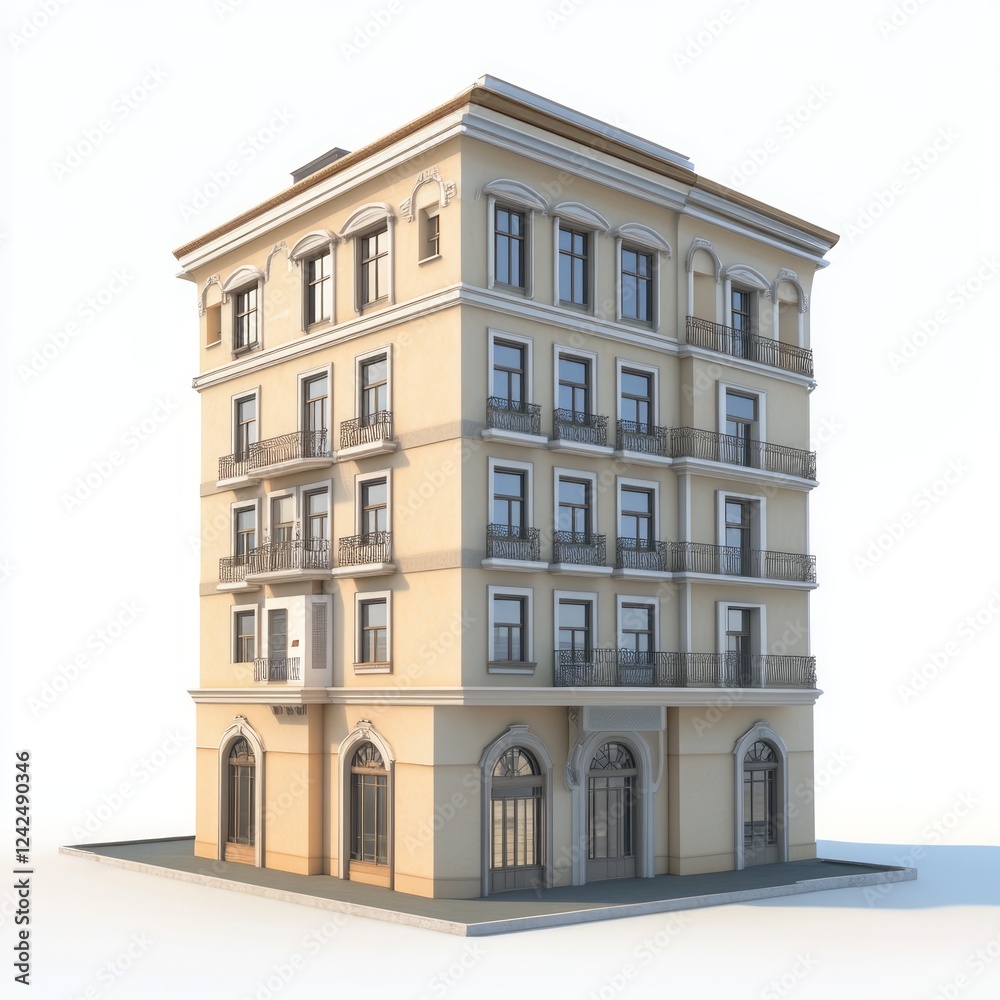 Obraz premium 3D low poly Building from perspactive view very attractive --v 6.1 Job ID: 05a6fee3-d70c-4dd9-abb3-06696264c3a6