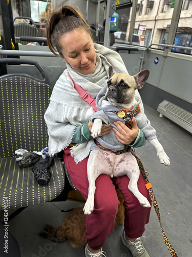 French bulldog commute 