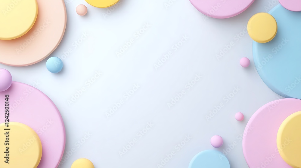 Pastel circles background, design template (1) Pastel circles background, design template (1)