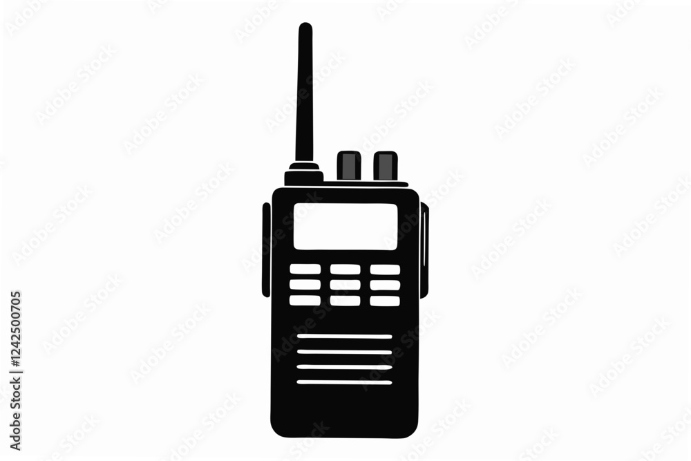 walkie talkie  silhouette