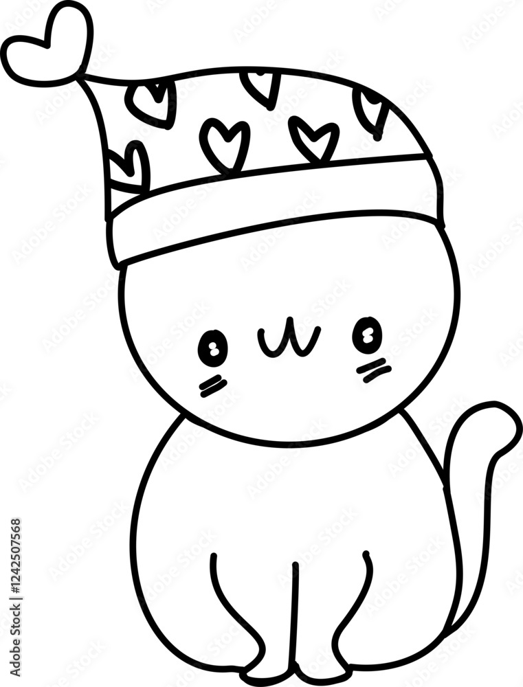 cat and heart hat cartoon doodle
cat and heart hat cartoon doodle