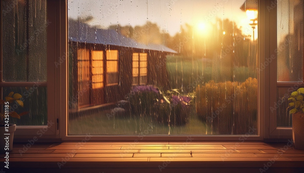 Fototapeta premium Rainy Day Relaxation
