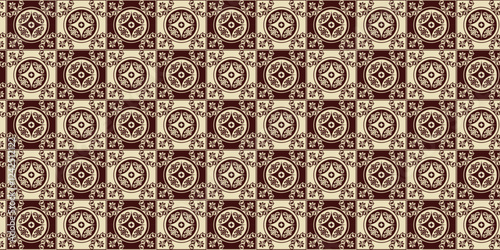 decorative seamless pattern brown and vanila color.