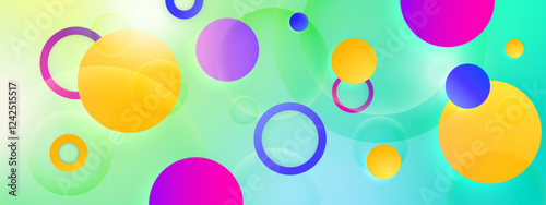Colorful gradient geometric background for modern design projects, artistic inspiration, or creative presentation slides