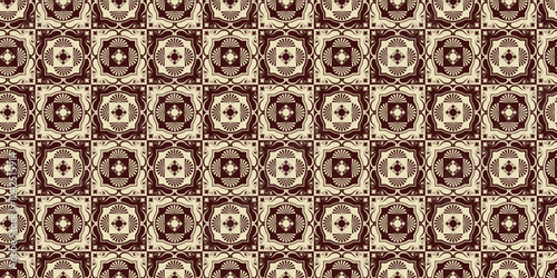 decorative seamless pattern brown and vanila color.