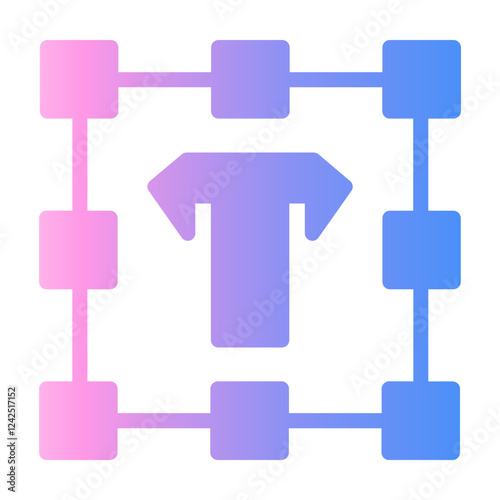 text tool Gradient icon
