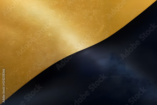 Golden Black wave pattern design on abstract paper texture abstract background light gold yellow dark grey flow luxury gold wealthy product	 photo