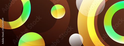 brown gradient geometric background in shades of brown and green, ideal for modern designs, website backdrops, and digital artwork creations